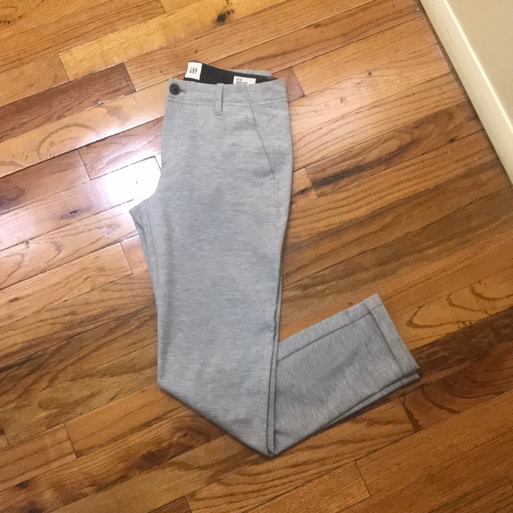 Gap Double Knit Girlfriend Gray Crop (Size 00)
